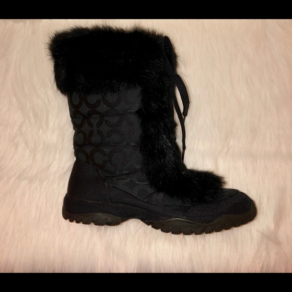 Coach Fur “Jenni” Boots, Size-8( 7 can fit also ) - Picture 7 of 7